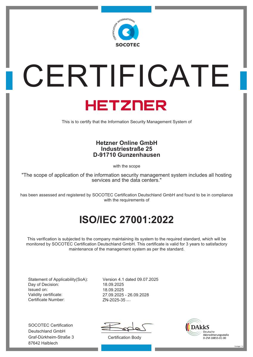 Vista previa de Certificación ISO/IEC 27001